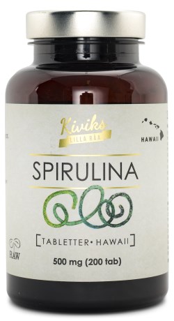 Kiviks Lilla Råa Spirulinatabletter Hawaiian 500 mg