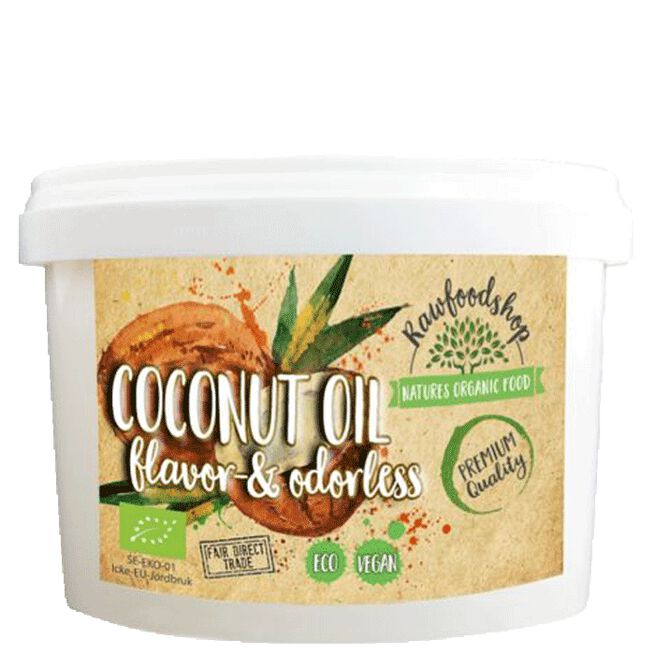 Smaklös och luktfri kokosolja från Rawfoodshop