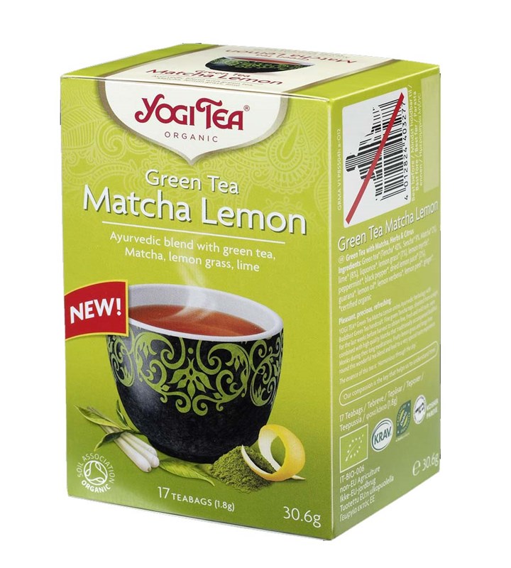 YogiTea Green Tea Matcha Lemon